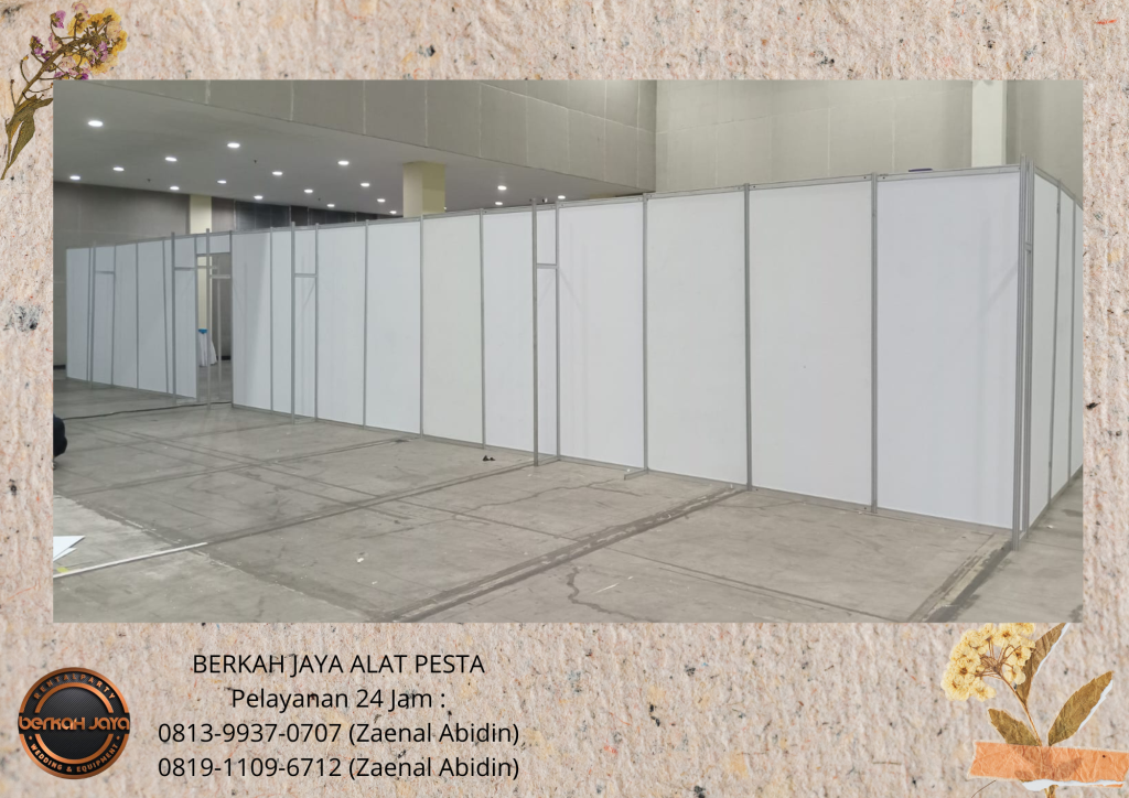 Rental PARTISI PEMBATAS RUANG WARNA HITAM DAN PUTIH Area Jakarta Selatan