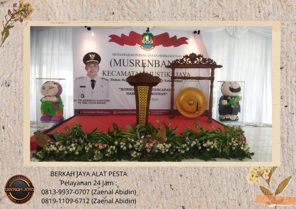 Sewa GONG LENGKAP STANDING Area Jakarta Selatan