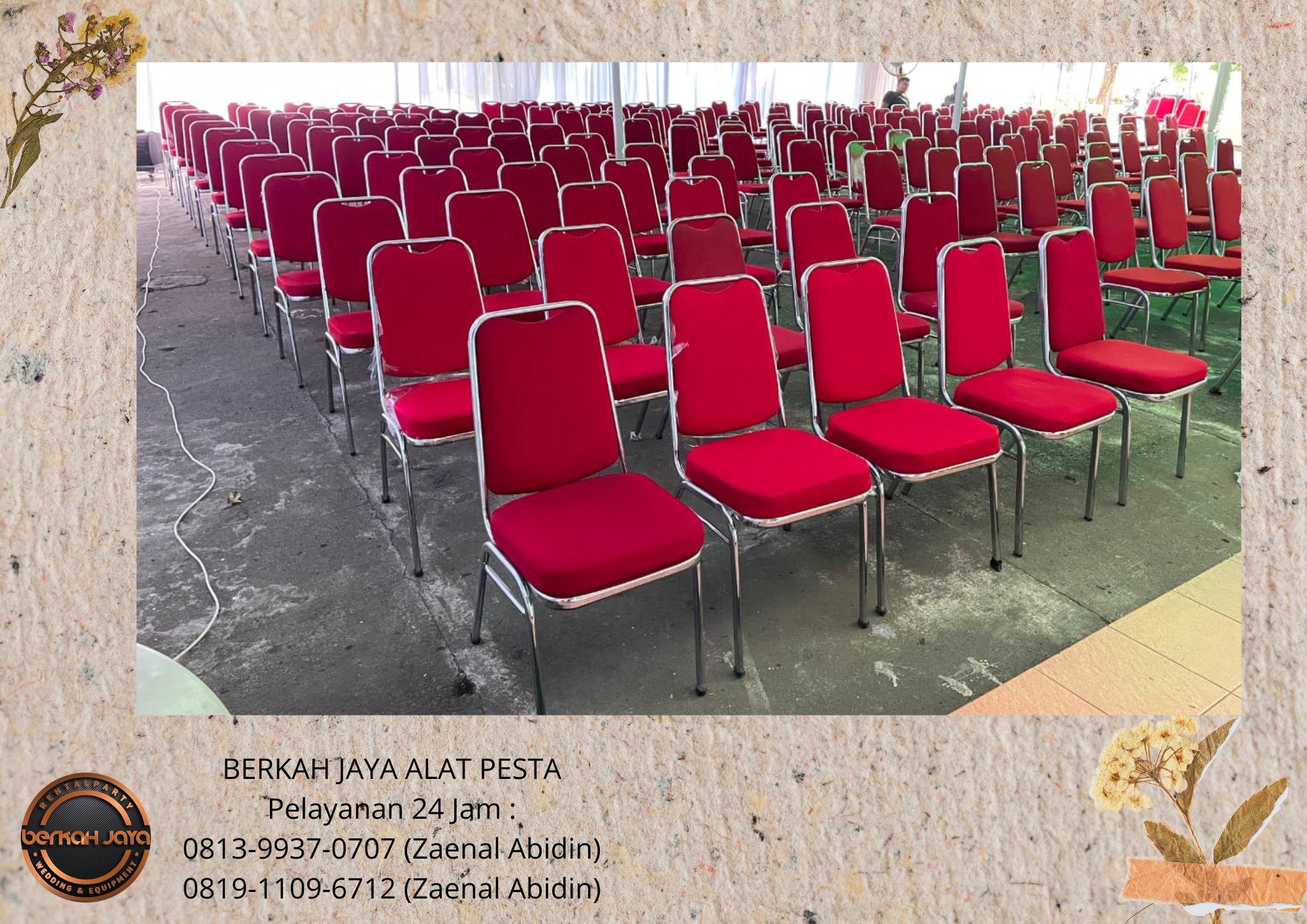 Sewa KURSI EVENT TYPE FUTURA POLOS Area Jakarta Selatan