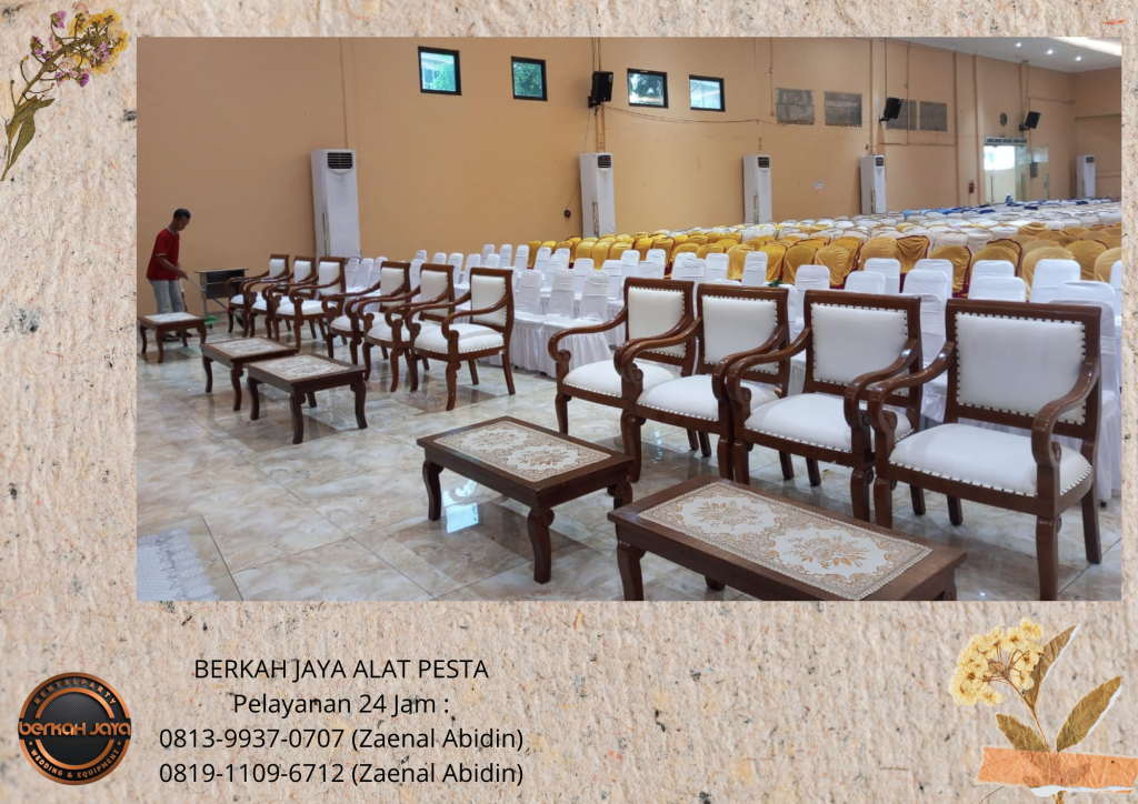Sewa KURSI VIP JOKOWI Sewa MEJA VIP KAYU Jakarta Selatan