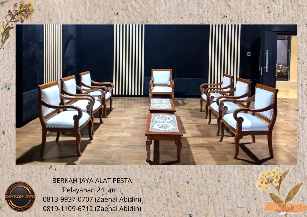 Sewa KURSI VIP JOKOWI Sewa MEJA VIP KAYU Jakarta Selatan