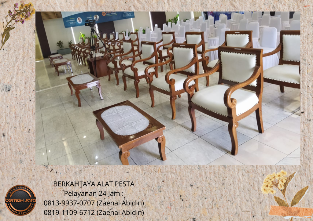 Sewa KURSI VIP JOKOWI Sewa MEJA VIP KAYU Jakarta Selatan