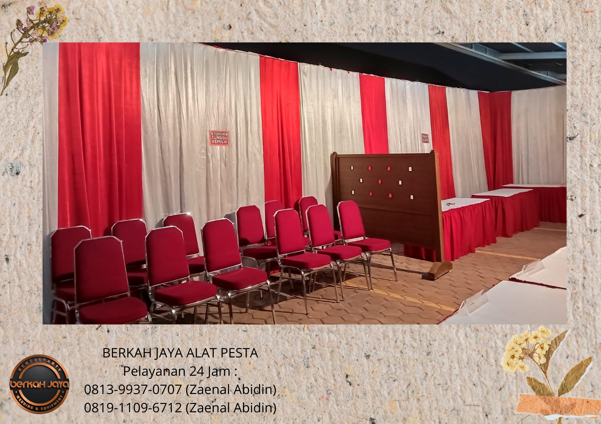 Sewa MEJA KONSUL TIRAI MERAH PUTIH MEJA KURSI Jakarta Selatan