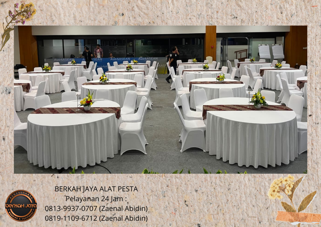 Rental KURSI EVENT MEJA BUNDAR Jakarta Selatan