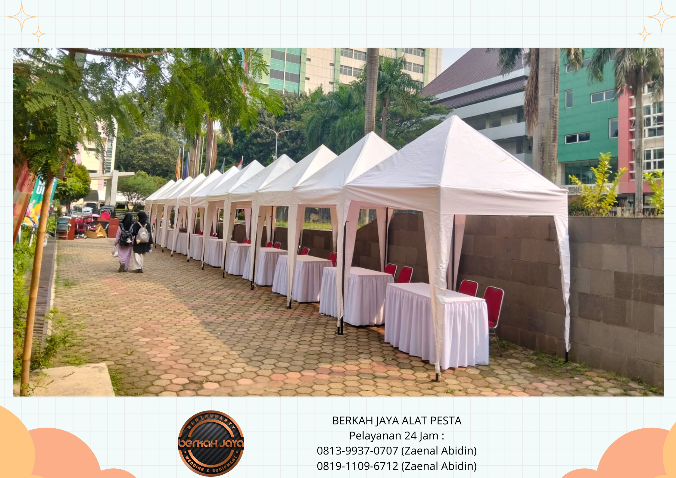 Sewa TENDA BAZAR PUTIH TENDA KERUCUT TENDA RODER Jakarta Selatan