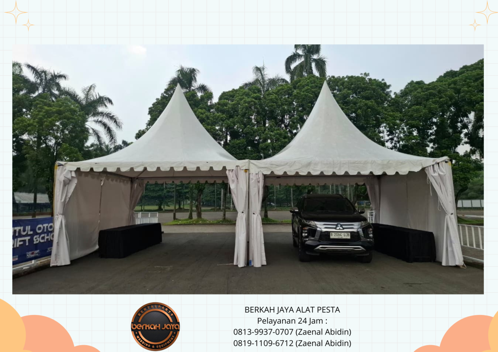 Sewa TENDA BAZAR PUTIH TENDA KERUCUT TENDA RODER Jakarta Selatan
