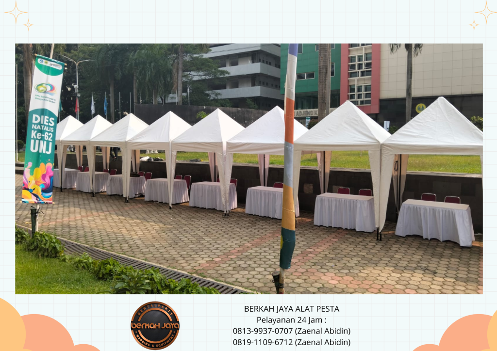 Sewa TENDA BAZAR PUTIH TENDA KERUCUT TENDA RODER Jakarta Selatan