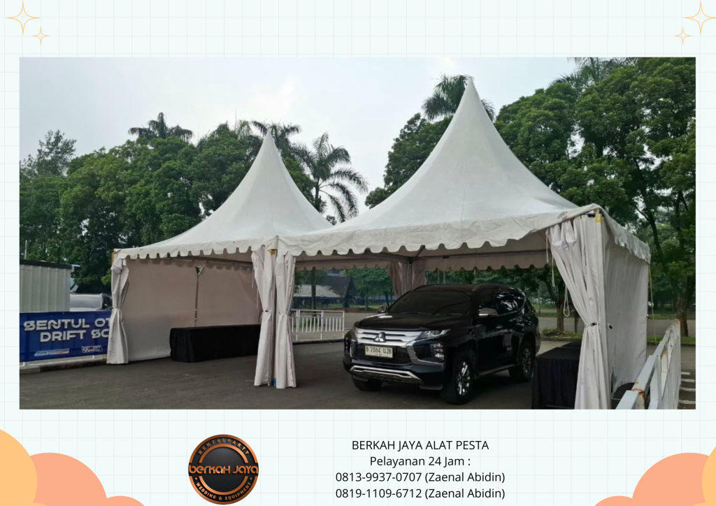 Sewa TENDA BAZAR PUTIH TENDA KERUCUT TENDA RODER Jakarta Selatan