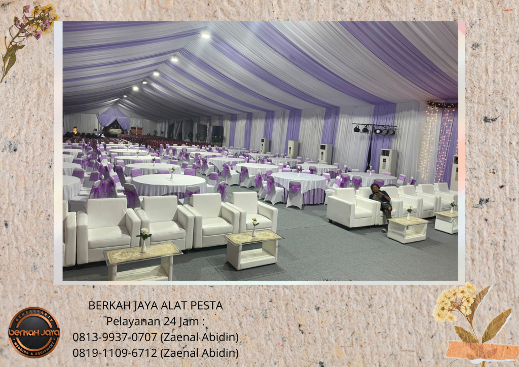 Sewa TENDA SERUT SOFA MEJA Jakarta Selatan