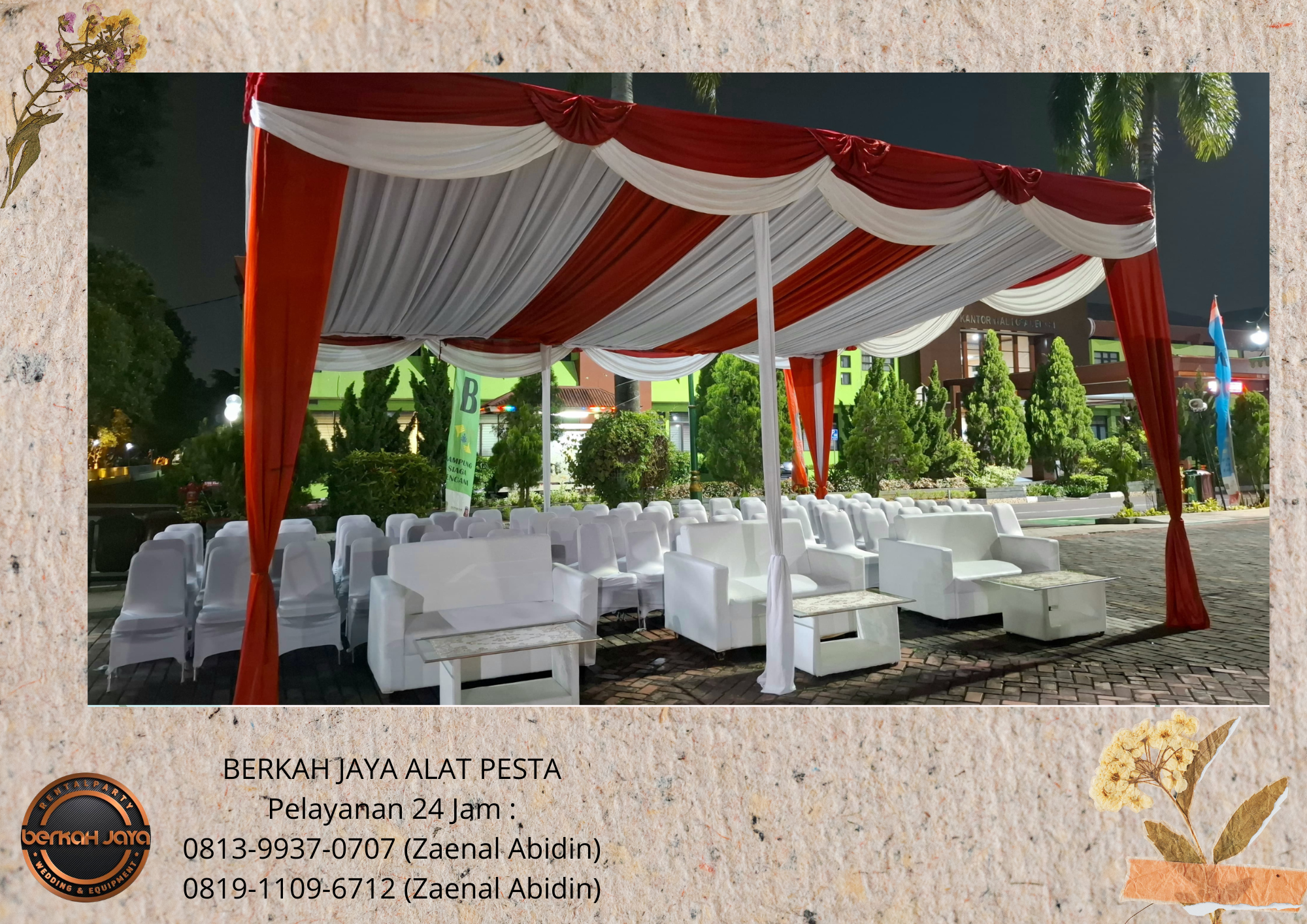 Sewa TENDA SERUT SOFA MEJA Jakarta Selatan