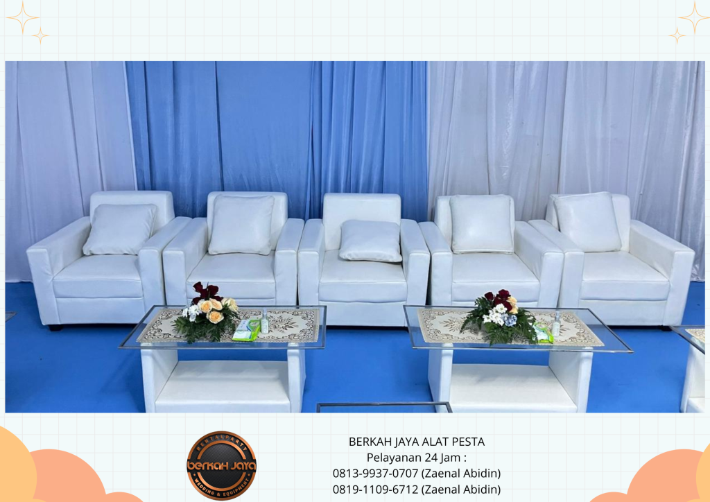 Pusat Sewa SOFA KOTAK PUTIH Di Jakarta Pusat Promo Special