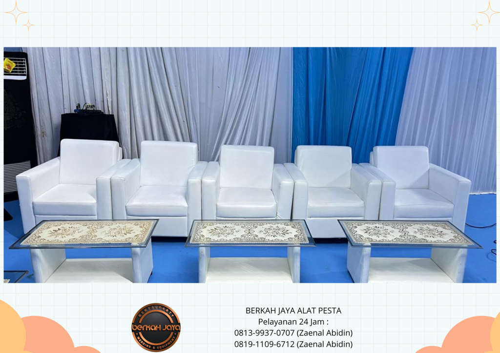 Pusat Sewa SOFA KOTAK PUTIH Di Jakarta Pusat Promo Special