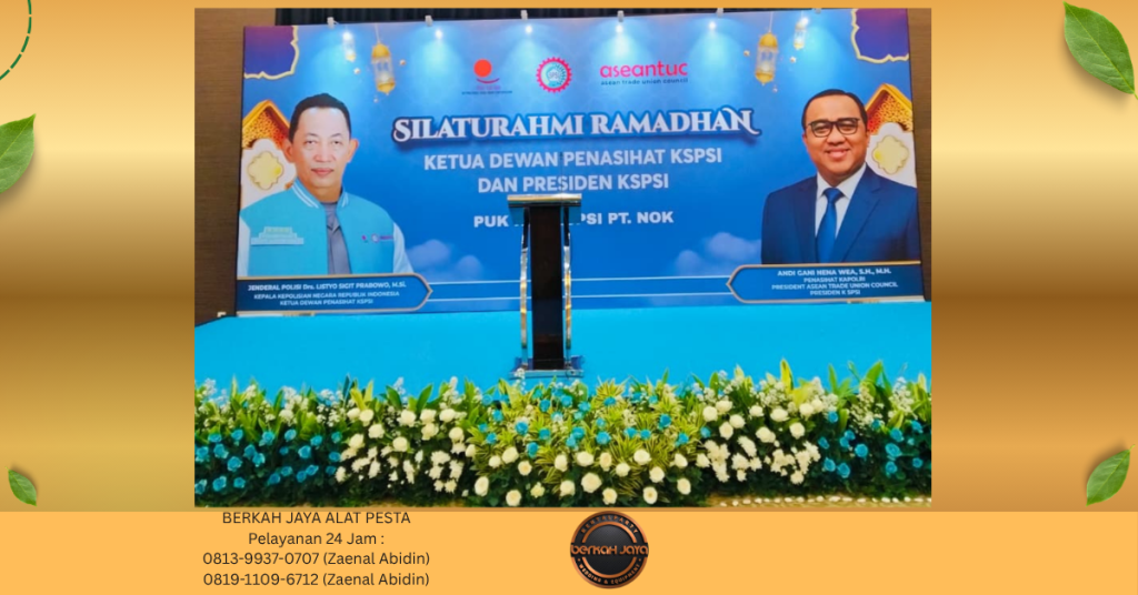 Rental PANGGUNG ANEKA PODIUM BACKDROP LAMPU SOROT Jakarta Selatan
