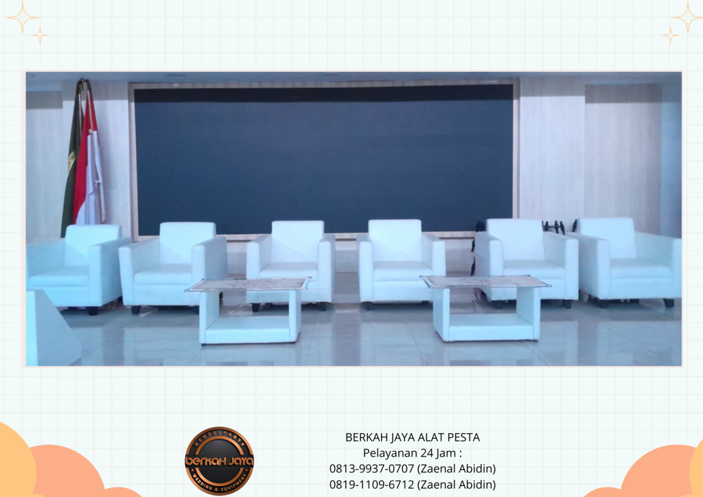 Sewa SOFA KOTAK OVAL SCANDINAVIAN QUEEN PUTIH Jakarta Selatan