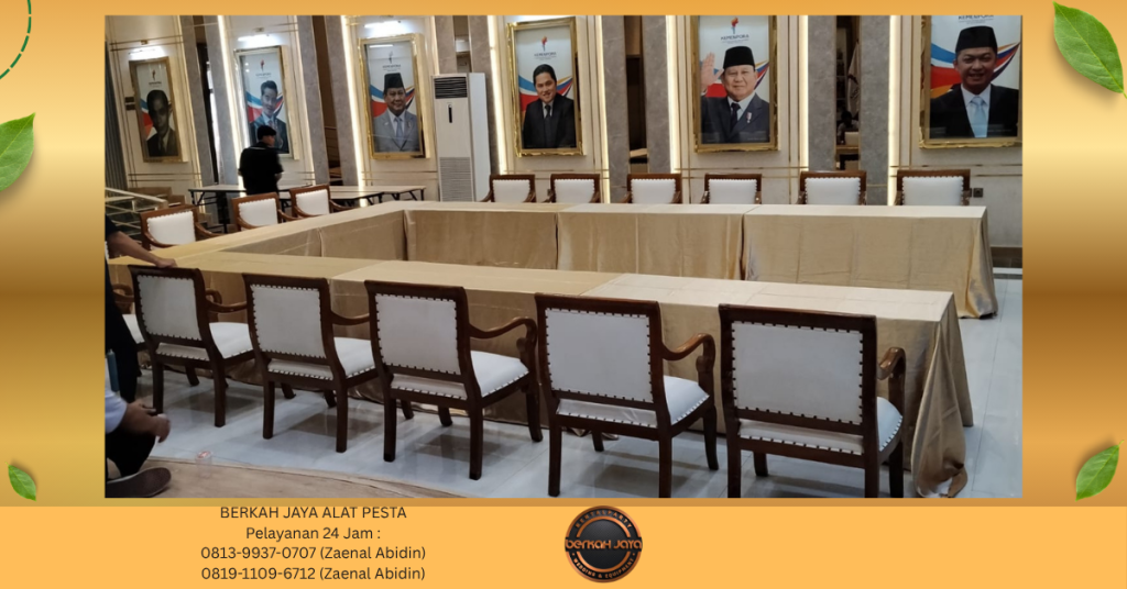 Sewa KURSI VIP KAYU Untuk Upacara Hari KEMERDEKAAN Di Jakarta