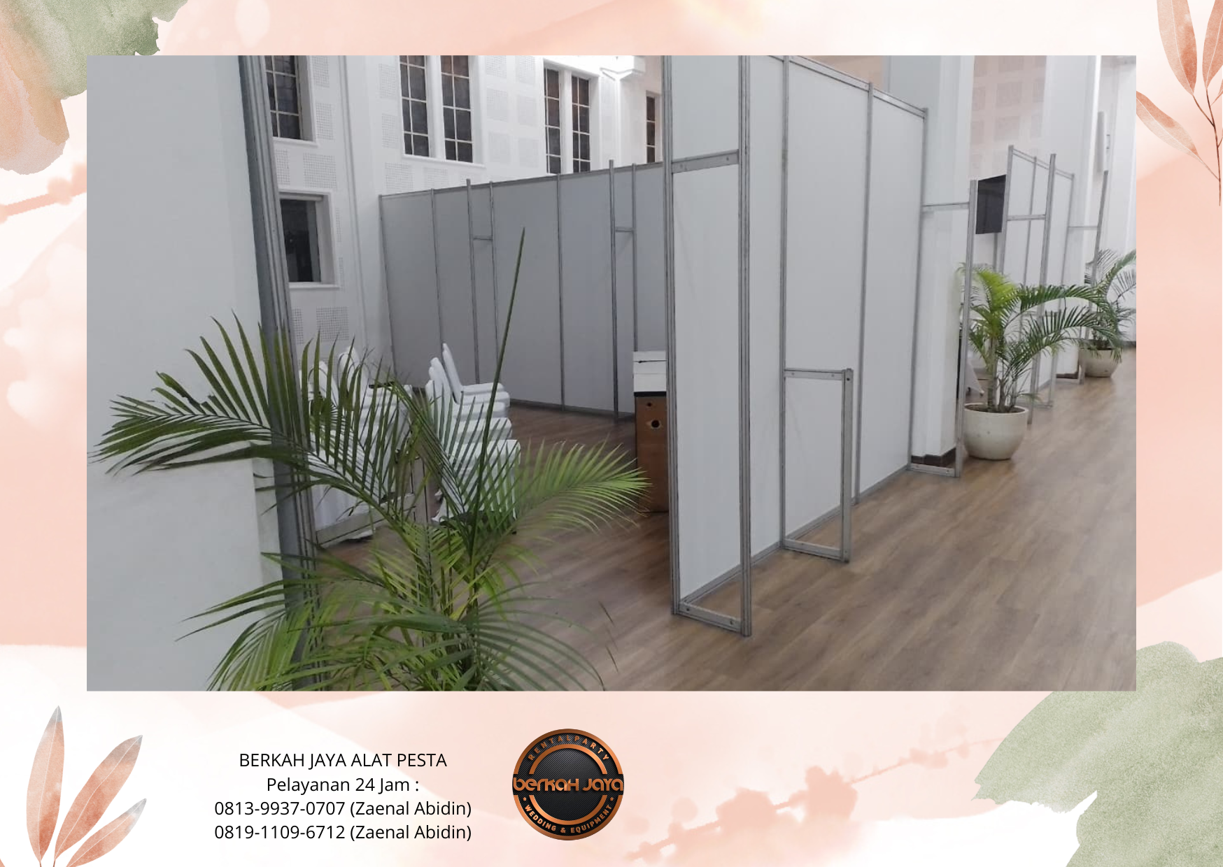 Sewa PARTISI PUTIH Untuk Sekat Ruang Jakarta Selatan