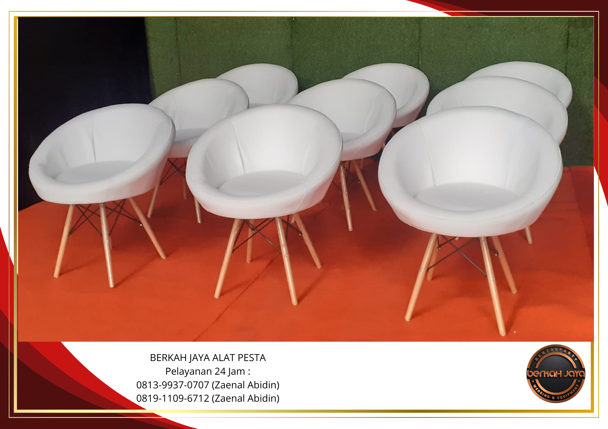 Sewa SOFA KOTAK OVAL SCANDINAVIAN QUEEN PUTIH Jakarta Selatan