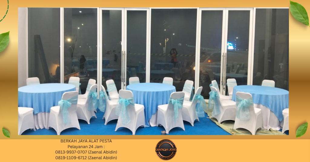 Rental ROUND TABLE MEJA IBM TIANG ANTRIAN Cilangkap