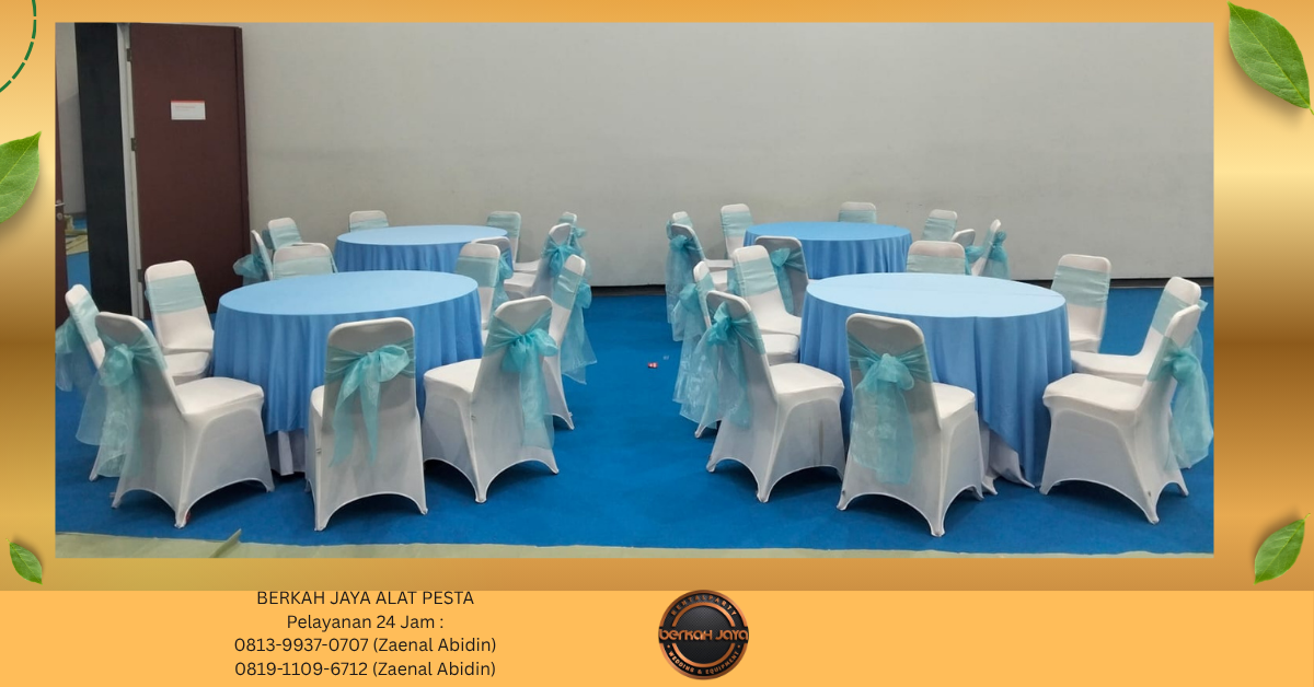 Rental ROUND TABLE MEJA IBM TIANG ANTRIAN Cilangkap