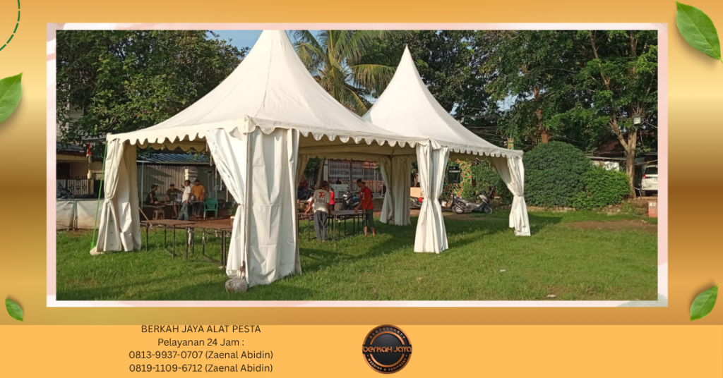 Rental TENDA KERUCUT PUTIH Blok M Jakarta Selatan 081399370707