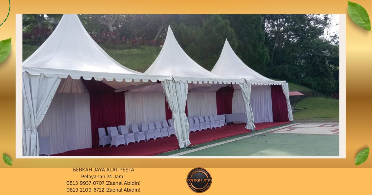 Rental TENDA KERUCUT PUTIH Blok M Jakarta Selatan 081399370707