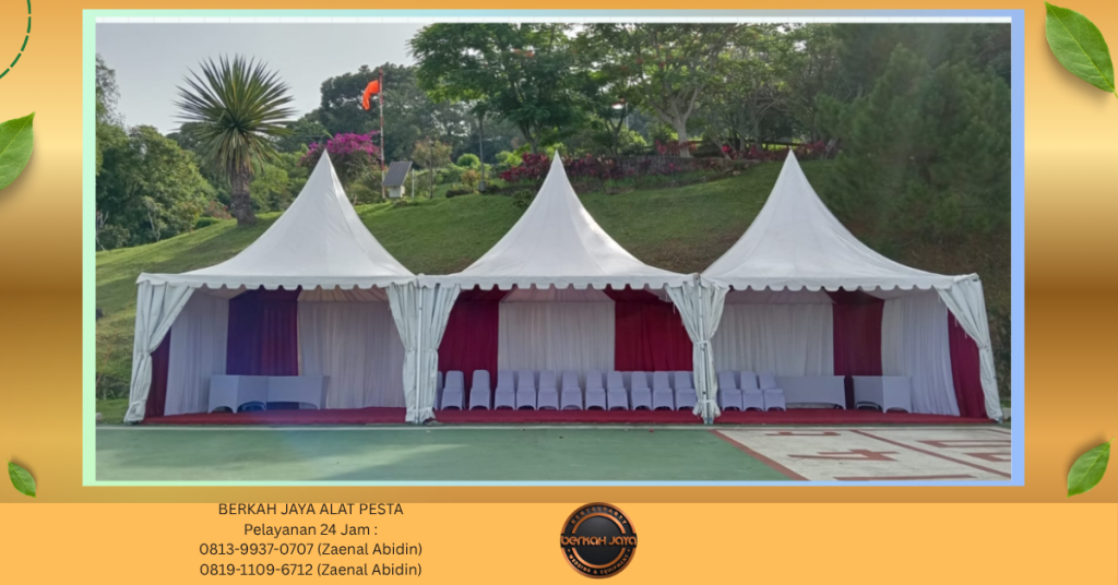 Rental TENDA KERUCUT PUTIH Blok M Jakarta Selatan 081399370707