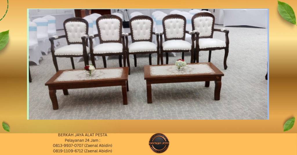 Sewa ARM CHAIRS VIP KAYU MEJA VIP KAYU Jakarta