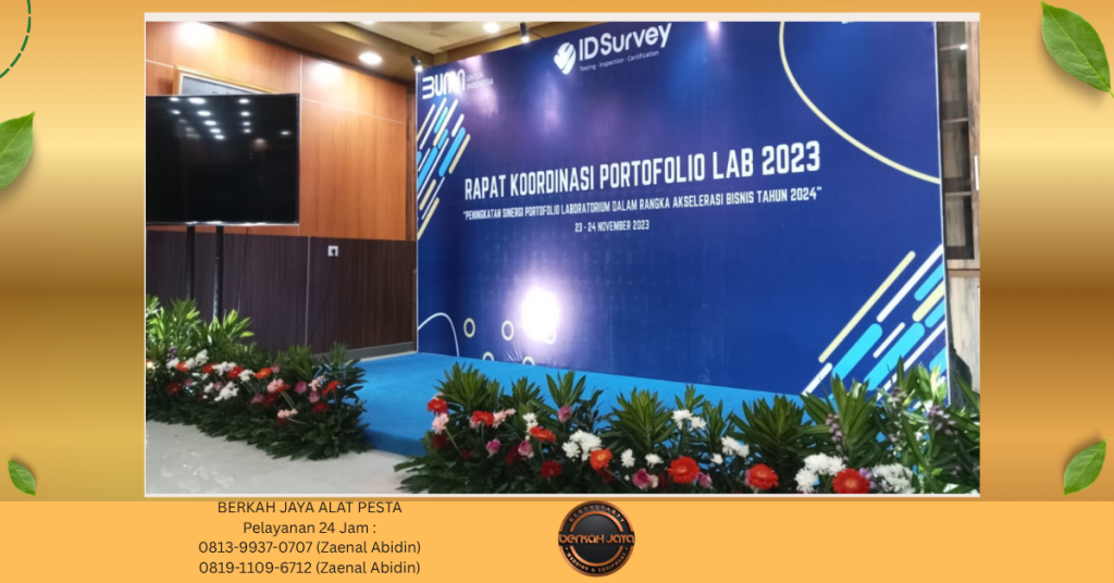 Sewa BACKDROP MINI GARDEN PANGGUNG Jakarta Selatan