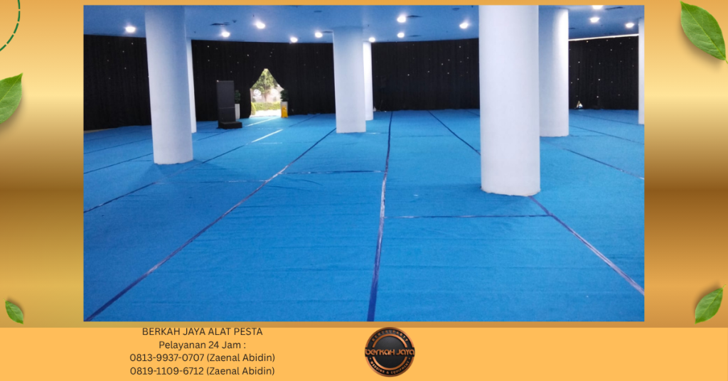 Sewa KARPET BIRU Dan MINI STAGE Jakarta Selatan