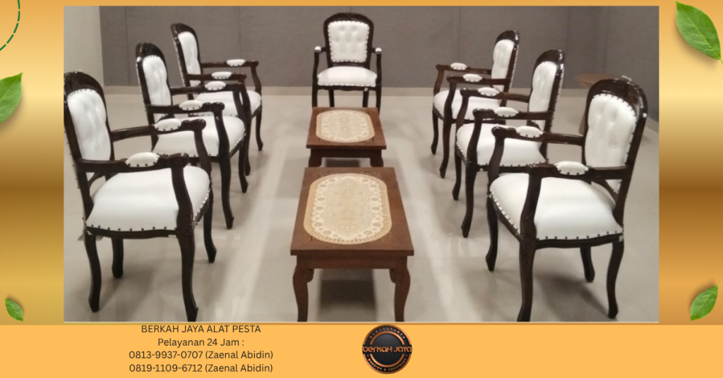 Sewa KURSI KAYU VIP TYPE ARM CHAIRS Jakarta Selatan