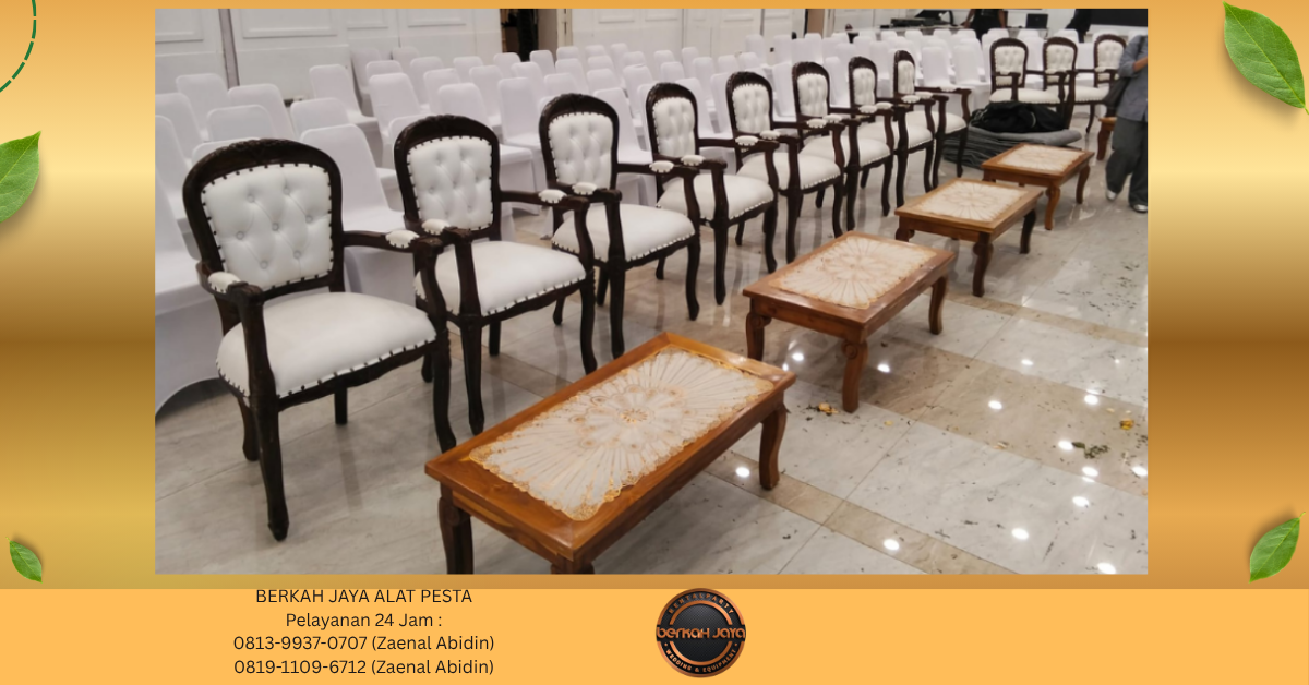Sewa KURSI KAYU VIP TYPE ARM CHAIRS Jakarta Selatan