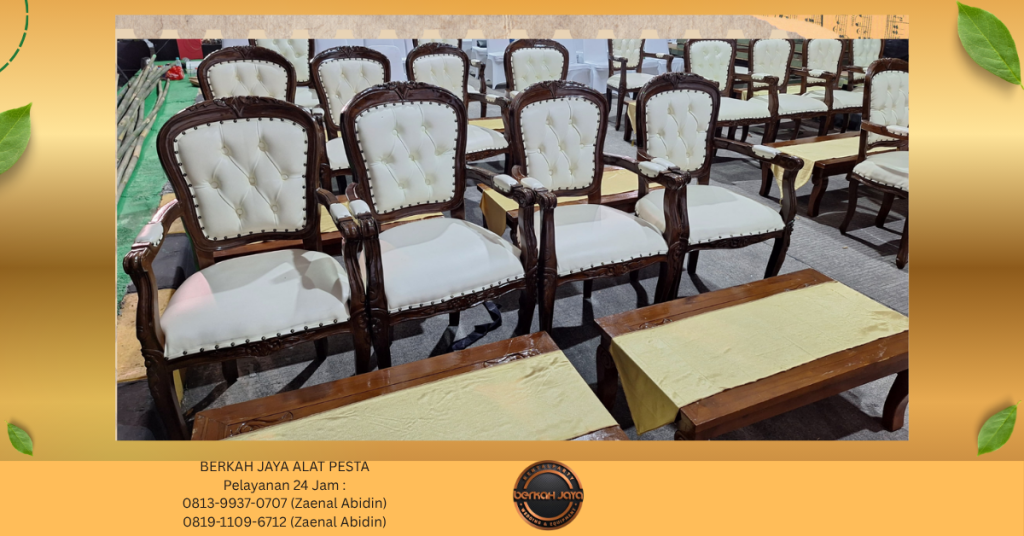 Sewa KURSI KAYU VIP TYPE ARM CHAIRS Jakarta Selatan
