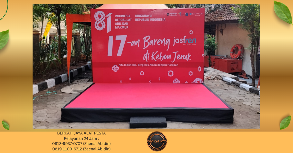 Sewa Kursi Kerang Panggung Backdrop Jakarta Selatan