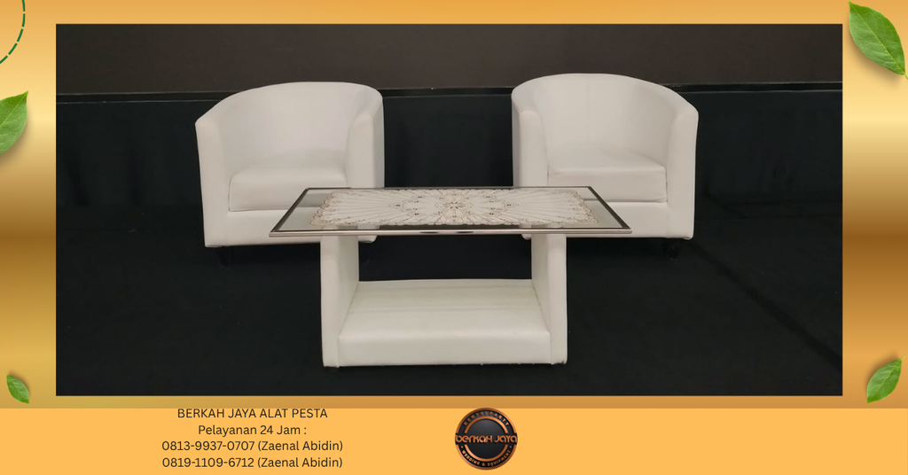 Sewa Sofa Oval Dan Kotak Putih Jakarta Selatan 081399370707