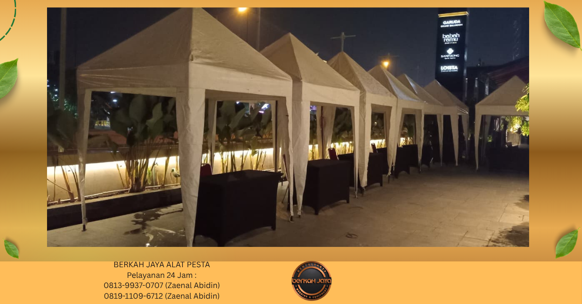 Sewa TENDA Dan LAMPU TAMAN GANTUNG Jakarta Selatan