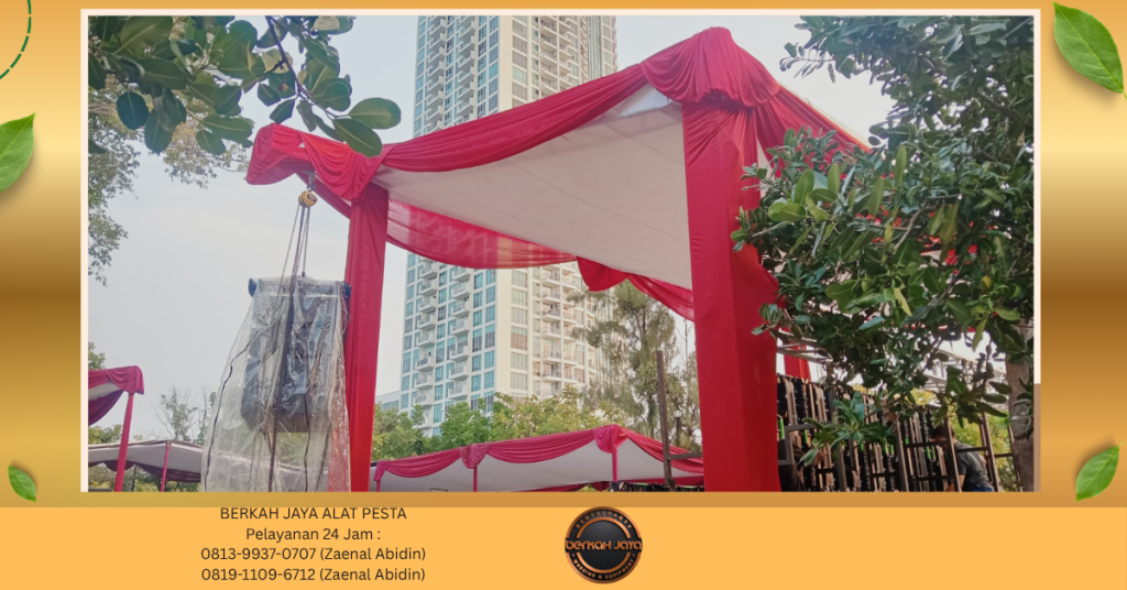 Sewa TENDA PLAFON PONI MERAH PUTIH Jakarta