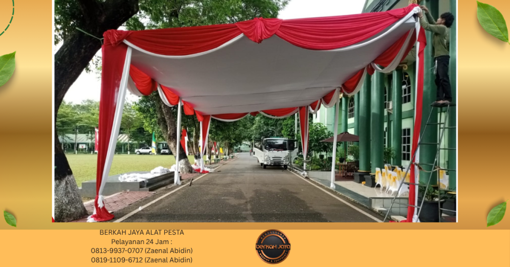 Sewa TENDA PLAFON PONI MERAH PUTIH Jakarta Selatan