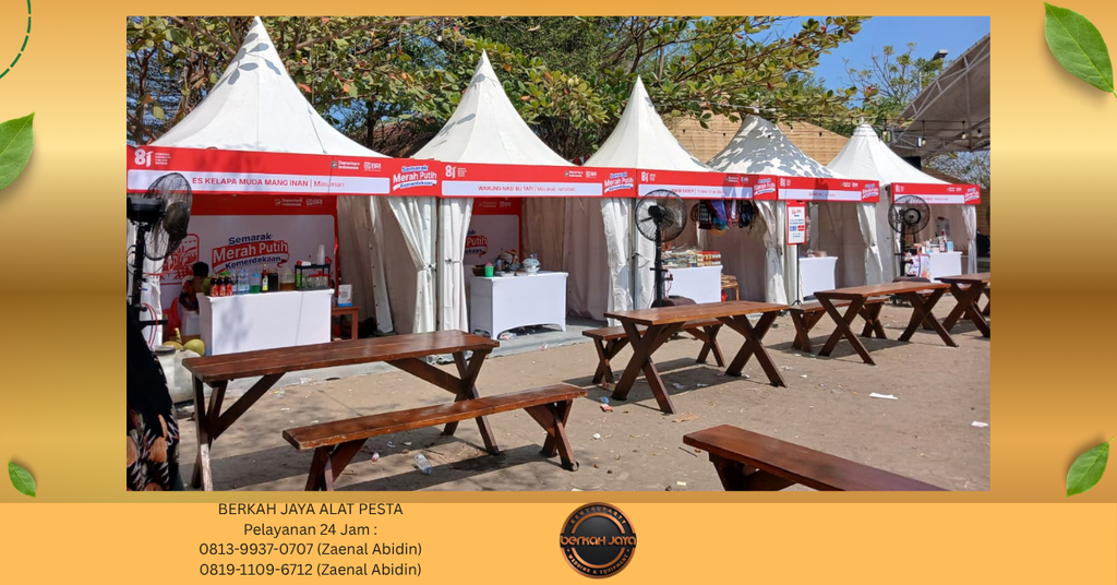 Sewa Tenda Kerucut Dan Kursi Taman Di Jakarta 081399370707