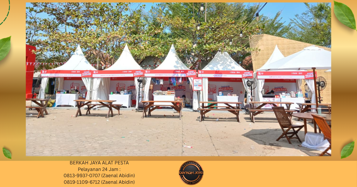 Sewa Tenda Kerucut Dan Kursi Taman Di Jakarta 081399370707