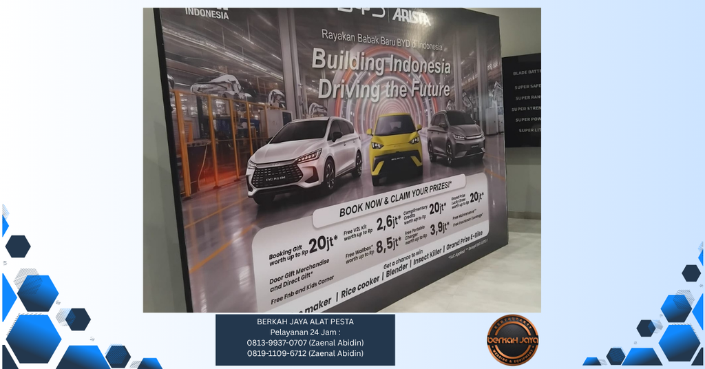 Sewa Backdrop Event BYD Kembangan Jakarta Pusat 081399370707