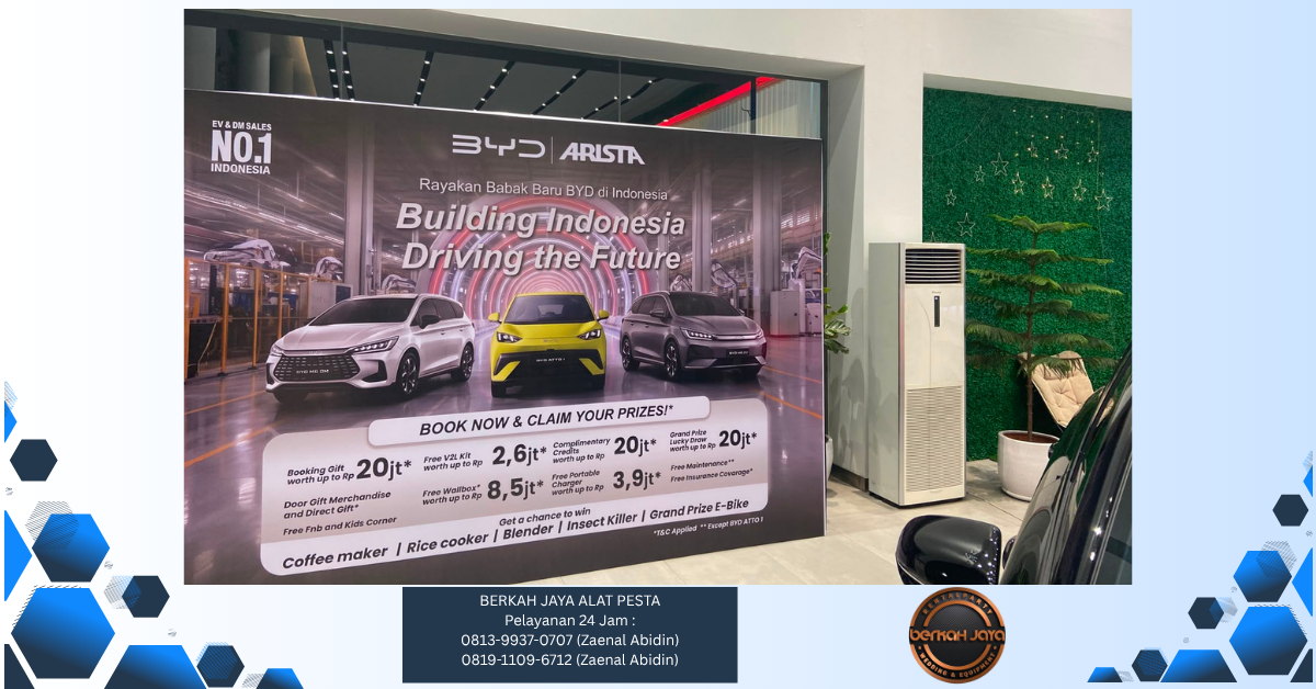 Sewa Backdrop Event BYD Kembangan Jakarta Pusat 081399370707