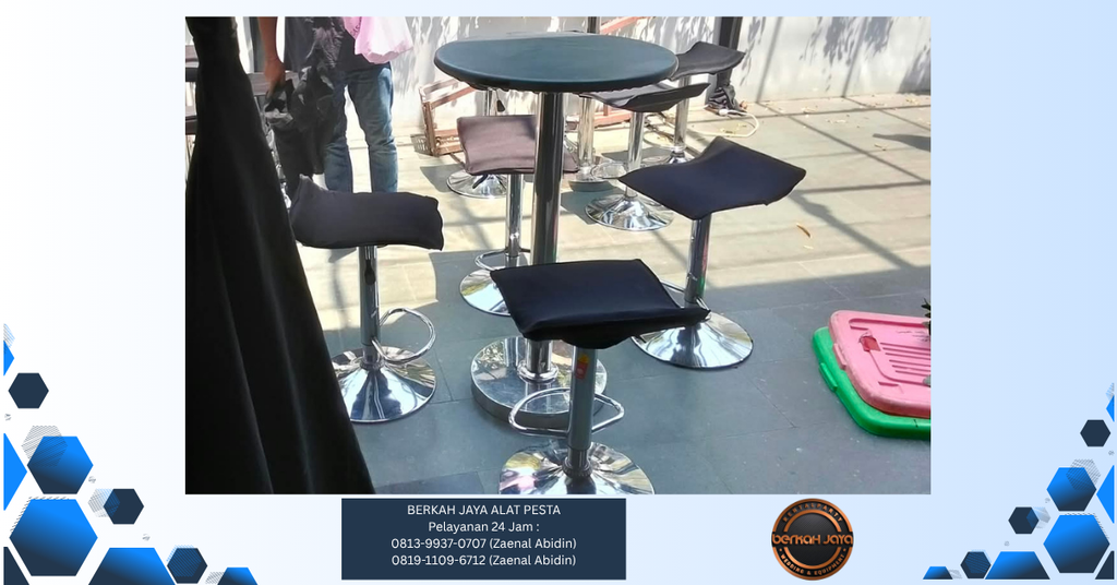 Sewa Barstool Hitam Kursi Kotak Jakarta Selatan 081399370707