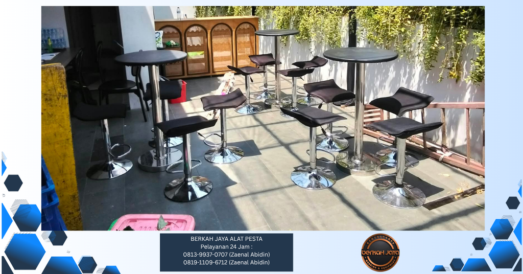 Sewa Barstool Hitam Kursi Kotak Jakarta Selatan 081399370707