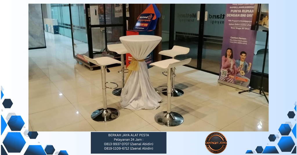 Sewa Barstool Set Meja Dan Kursi Bar Jakarta Selatan 081399370707