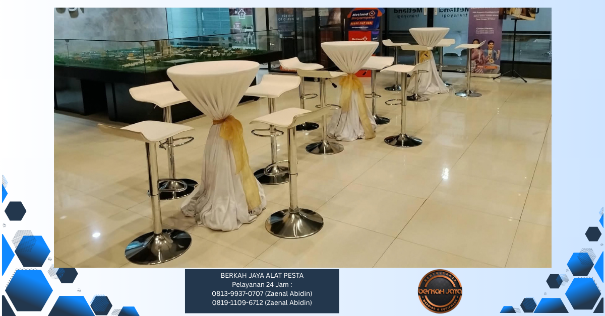 Sewa Barstool Set Meja Dan Kursi Bar Jakarta Selatan 081399370707
