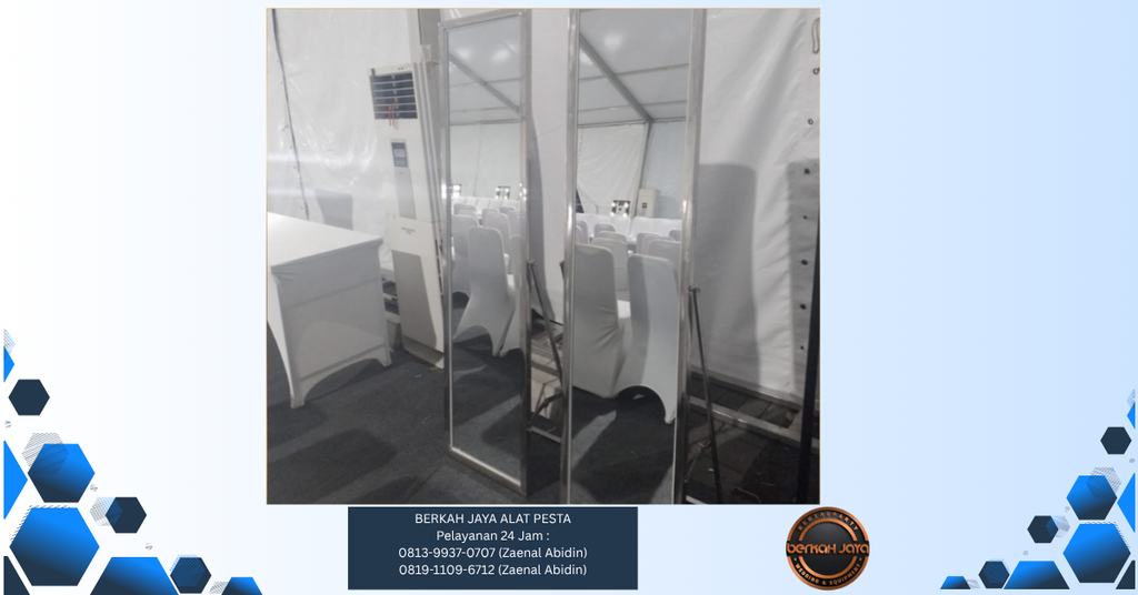 Sewa Cermin Rias Frame Stainless Jakarta Selatan 081399370707