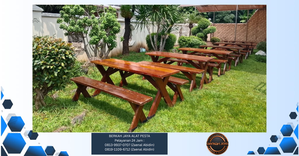 Sewa Meja Bangku Taman Karpet Jakarta Selatan 081399370707