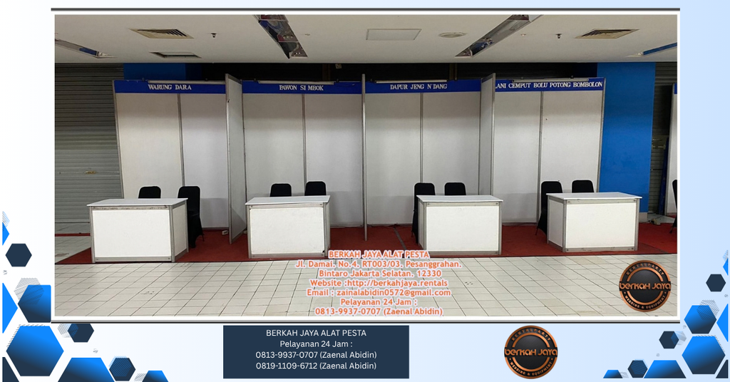 Rental Ruang Partisi Dan Meja Partisi Putih Jakarta Selatan 081399370707