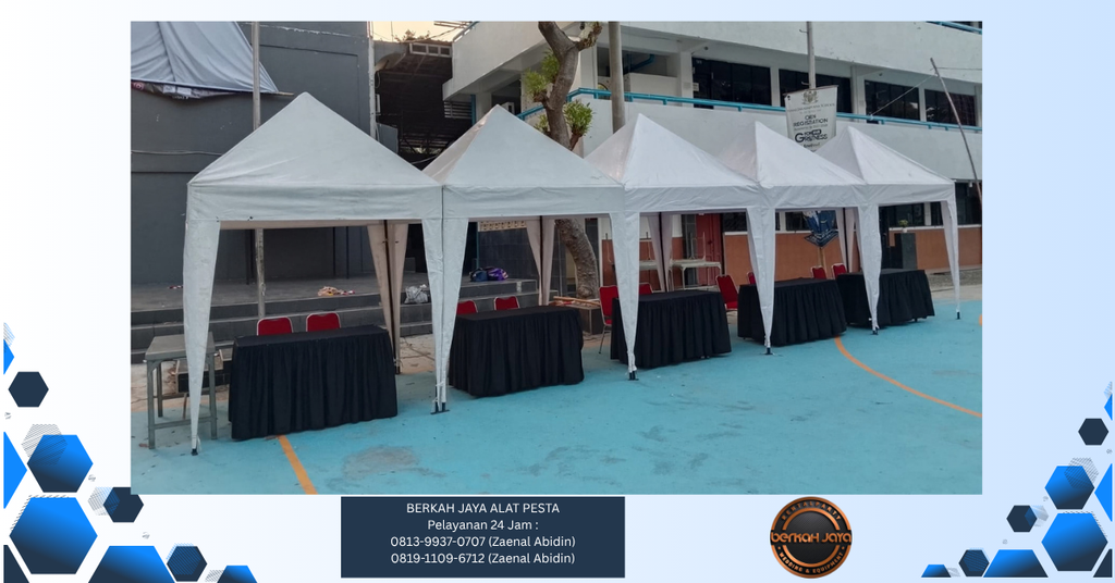 Sewa Tenda Bazar Putih 2x2m Jakarta Pusat 081399370707