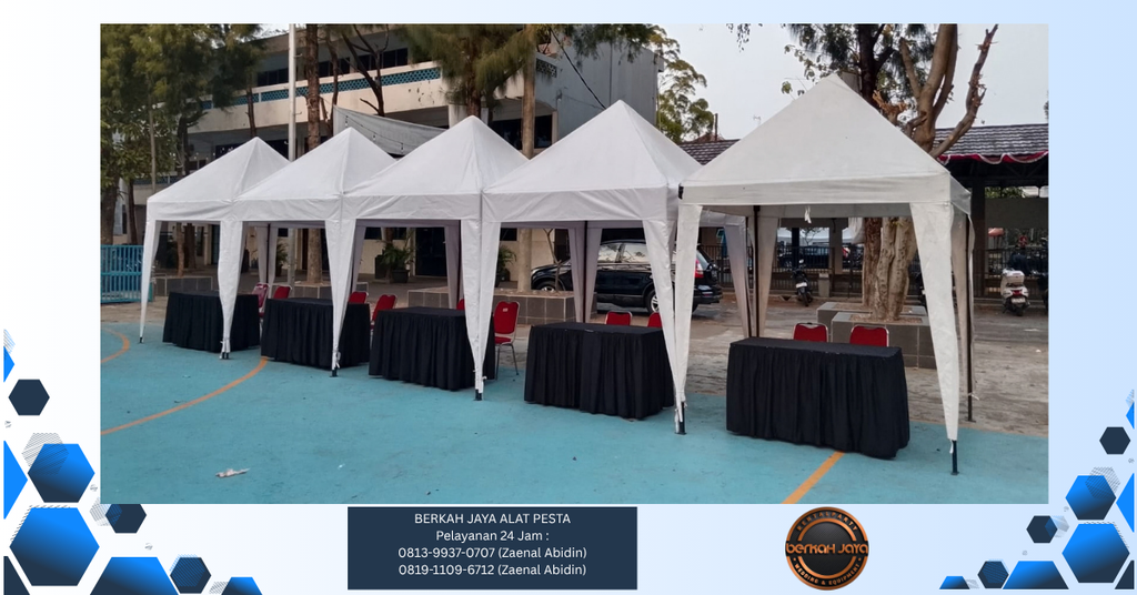 Sewa Tenda Bazar Putih 2x2m Jakarta Pusat 081399370707